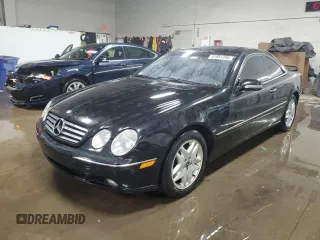 2001 Mercedes-Benz CL with VIN WDBPJ75J01A008311, listed as a Copart auction lot 51051745 with 178,423 mi miles and Salvage Title. Bid and sale history available at carsss.com. Image 1.