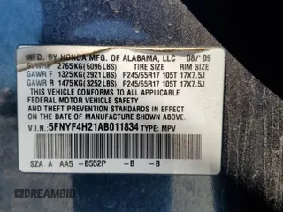2010 Honda Pilot LX z VIN 5FNYF4H21AB011834, wystawiony jako Copart lot #54786115 z przebiegiem 167 653 mil mil oraz Szkoda całkowita • Salvage title. Historia ofert i sprzedaży dostępna na DreamBid. Obrazek 13.