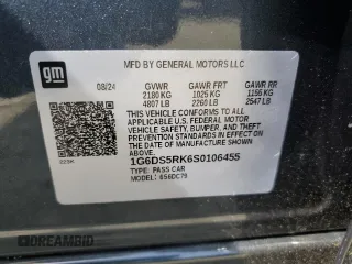 2025 Cadillac CT5 Premium Luxury z VIN 1G6DS5RK6S0106455, wystawiony jako Copart lot #54930325 z przebiegiem 1488 mil mil oraz Szkody całkowita. Historia ofert i sprzedaży dostępna na DreamBid. Obrazek 12.