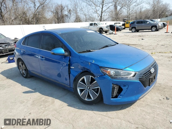 2018 Hyundai Ioniq Limited with VIN KMHC85LC8JU064365, listed as a Copart auction lot 48774785 with 166,085 mi miles and Salvage title. Bid and sale history available at DreamBid. Image 4.
