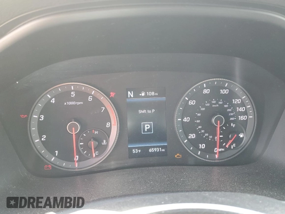 2018 Hyundai Sonata Sport Plus with VIN 5NPE34AF8JH715717, listed as a Copart auction lot 50510395 with 65,931 mi miles and Salvage Title. Bid and sale history available at DreamBid. Image 9.