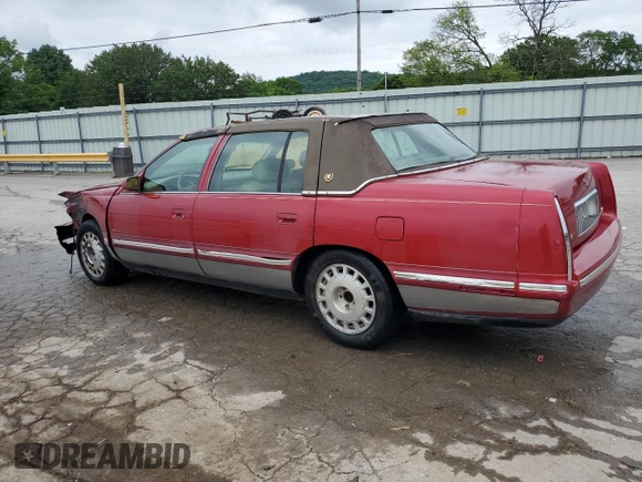 1998 Cadillac DeVille with VIN 1G6KD54Y1WU784929, listed as a Copart auction lot 55525144 with 0 mi miles and Salvage Title. Bid and sale history available at carsss.com. Image 2.