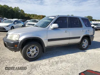 2001 Honda CR-V EX with VIN JHLRD186X1C028403, listed as a Copart auction lot 76256714 with 284,989 mi miles and Salvage Title. Bid and sale history available at carsss.com. Image 1.
