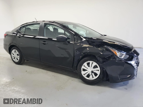 2024 Nissan Versa S with VIN 3N1CN8DVXRL906551, listed as a Copart auction lot 52995055 with 14,189 mi miles and Salvage Title. Bid and sale history available at carsss.com. Image 4.