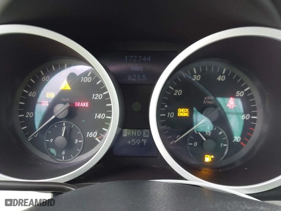 2006 Mercedes-Benz SLK-Class 3.5L with VIN WDBWK56F56F120460, listed as a IAAI auction lot 41651544 with 172,744 mi miles. Bid and sale history available at carsss.com. Image 7.