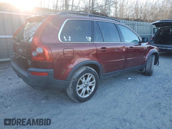 2005 Volvo XC90 z VIN YV1CZ852451210849, wystawiony jako Copart lot #83960094 z przebiegiem 172 267 mil mil oraz Szkoda całkowita • Salvage title. Historia ofert i sprzedaży dostępna na DreamBid. Obrazek 3.