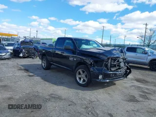 2017 Ram 1500 Express with VIN 1C6RR7FTXHS689639, listed as a IAAI auction lot 41687001 with 152,776 mi miles. Bid and sale history available at carsss.com. Image 1.