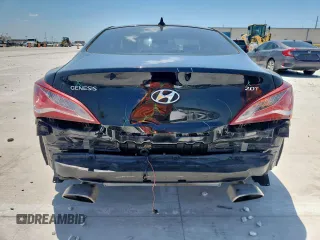 2013 Hyundai Genesis Coupe 2.0T with VIN KMHHT6KD5DU090446, listed as a Copart auction lot 61403395 with 81,331 mi miles and Salvage title. Bid and sale history available at DreamBid. Image 6.