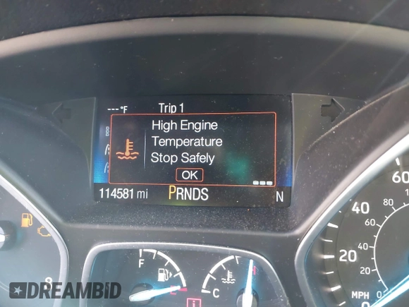 2018 Ford Escape SEL with VIN 1FMCU9HD1JUD41930, listed as a IAAI auction lot 41699203 with 114,581 mi miles. Bid and sale history available at carsss.com. Image 16.