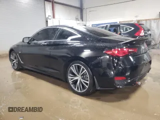 2018 Infiniti Q60 Luxe with VIN JN1EV7EL7JM392006, listed as a Copart auction lot 85520894 with 60,565 mi miles and Salvage title. Bid and sale history available at DreamBid. Image 2.