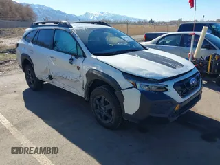 2024 Subaru Outback Wilderness z VIN 4S4BTGUDXR3221439, wystawiony jako IAAI lot #41877646 z przebiegiem 27 189 mil mil oraz . Historia ofert i sprzedaży dostępna na DreamBid. Obrazek 1.