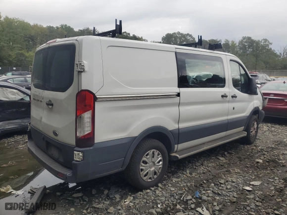 2018 Ford Transit Van with VIN 1FTYR1YM4JKA53750, listed as a Copart auction lot 74674554 with 0 mi miles and Salvage Title. Bid and sale history available at carsss.com. Image 3.