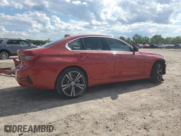 2022 BMW 3 Series 330i with VIN 3MW5R1J06N8C33956, listed as a Copart auction lot 56572065 with 60,867 mi miles and Salvage title. Bid and sale history available at DreamBid. Image 3.