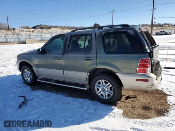 2004 Mercury Mountaineer Convenience z VIN 4M2ZU86K04ZJ43478, wystawiony jako Copart lot #42244735 z przebiegiem 190 892 mil mil oraz Szkoda całkowita • Salvage title. Historia ofert i sprzedaży dostępna na DreamBid. Obrazek 2.