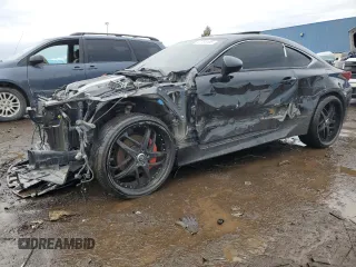 2015 Lexus RC 350 with VIN JTHSE5BC6F5001422, listed as a Copart auction lot 47734105 with 198,584 mi miles and Salvage Title. Bid and sale history available at carsss.com. Image 1.