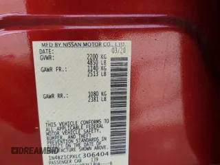2020 Nissan LEAF SV Plus with VIN 1N4BZ1CPXLC306404, listed as a Copart auction lot 49684355 with 39,632 mi miles and Salvage Title. Bid and sale history available at DreamBid. Image 13.