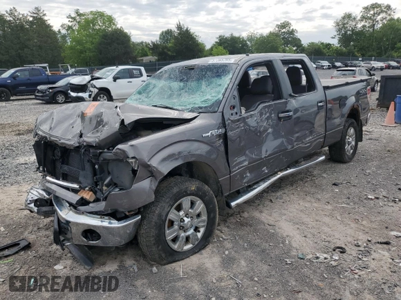 2012 Ford F-150 XL with VIN 1FTFW1EF3CFC92031, listed as a Copart auction lot 57265765 with 173,000 mi miles and Salvage title. Bid and sale history available at DreamBid. Image 1.