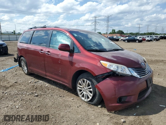 2016 Toyota Sienna XLE with VIN 5TDYK3DC5GS730870, listed as a Copart auction lot 62107505 with 131,619 mi miles and Salvage title. Bid and sale history available at DreamBid. Image 4.