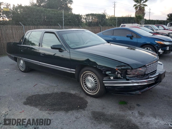 1995 Cadillac DeVille z VIN 1G6KD52B0SU252838, wystawiony jako Copart lot #87642595 z przebiegiem 72 847 mil mil oraz Szkoda całkowita • Salvage title. Historia ofert i sprzedaży dostępna na DreamBid. Obrazek 4.