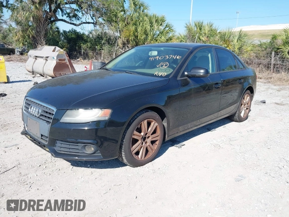 2010 Audi A4 Premium with VIN WAUAFAFLXAN057236, listed as a IAAI auction lot 41903746 with 170,432 mi miles and . Bid and sale history available at DreamBid. Image 2.