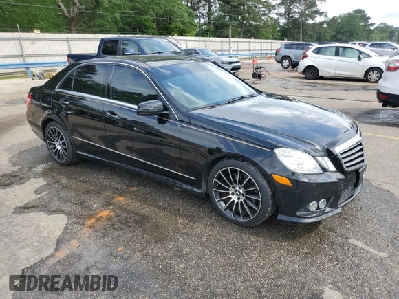 2010 Mercedes-Benz E 350 Luxury with VIN WDDHF5GB5AA027198, listed as a Copart auction lot 54066255 with 76,591 mi miles and Salvage Title. Bid and sale history available at DreamBid. Image 4.