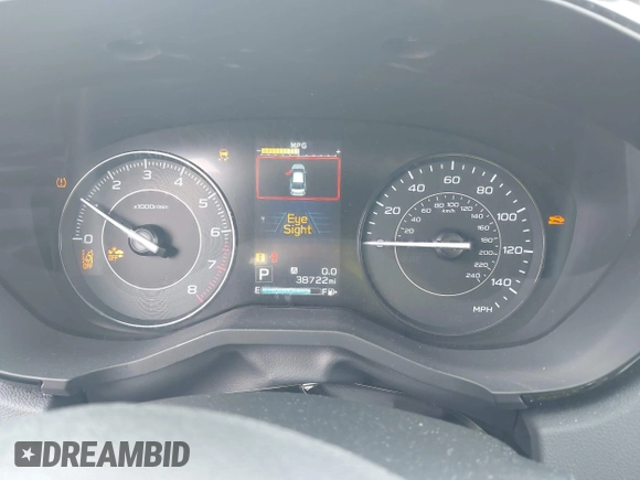 2021 Subaru Impreza with VIN 4S3GKAB6XM3607348, listed as a IAAI auction lot 42554219 with 38,722 mi miles and . Bid and sale history available at DreamBid. Image 7.