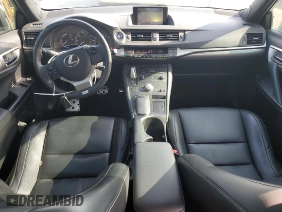 2015 Lexus CT 200h with VIN JTHKD5BH7F2213553, listed as a Copart auction lot 59564645 with 140,475 mi miles and Salvage title. Bid and sale history available at DreamBid. Image 8.
