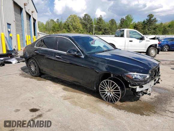 2022 Mercedes-Benz C 300 with VIN W1KAF4GB2NR050618, listed as a Copart auction lot 52556855 with 78,281 mi miles and Salvage title. Bid and sale history available at DreamBid. Image 4.