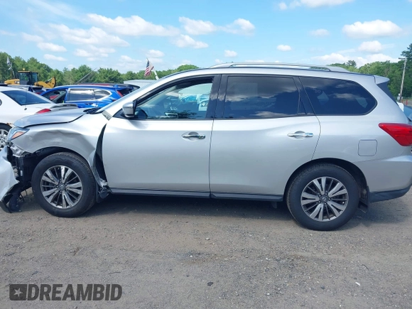 2018 Nissan Pathfinder SV with VIN 5N1DR2MM1JC616205, listed as a IAAI auction lot 42536607 with 117,198 mi miles and . Bid and sale history available at DreamBid. Image 15.
