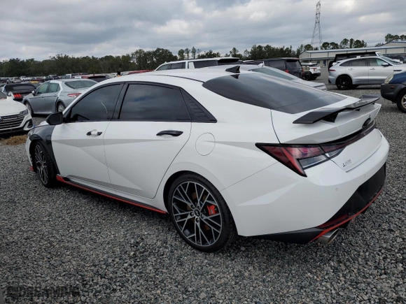 2023 Hyundai Elantra N with VIN KMHLW4AK8PU018604, listed as a Copart auction lot 85628694 with 14,246 mi miles and Salvage Title. Bid and sale history available at carsss.com. Image 2.