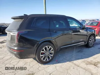 2024 Cadillac XT6 AWD Sport with VIN 1GYKPGRS8RZ717573, listed as a Copart auction lot 89100805 with 27,417 mi miles and Salvage Title. Bid and sale history available at carsss.com. Image 3.