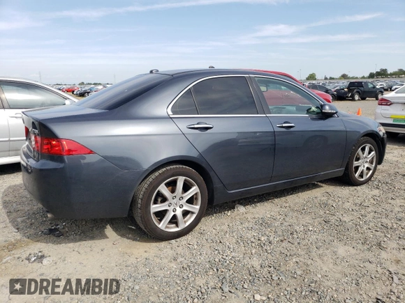 2005 Acura TSX with VIN JH4CL96985C033699, listed as a Copart auction lot 55130015 with 260,046 mi miles and Salvage title. Bid and sale history available at DreamBid. Image 3.