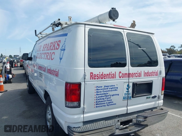 2012 Ford Econoline Cargo Commercial with VIN 1FTNE1EW5CDA10420, listed as a IAAI auction lot 41760151 with 248,358 mi miles and . Bid and sale history available at carsss.com. Image 3.