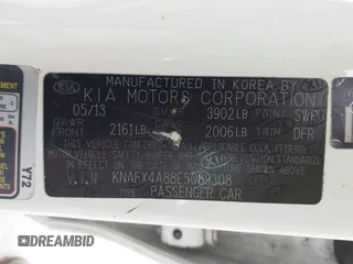 2014 Kia Forte EX with VIN KNAFX4A88E5089308, listed as a IAAI auction lot 41652732 with 226,130 mi miles. Bid and sale history available at carsss.com. Image 9.