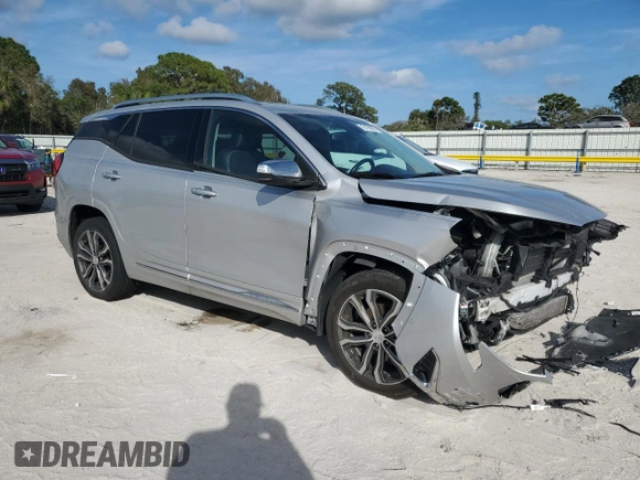 2018 GMC Terrain Denali with VIN 3GKALSEX8JL303369, listed as a Copart auction lot 43165695 with 75,307 mi miles and Salvage Title. Bid and sale history available at DreamBid. Image 4.