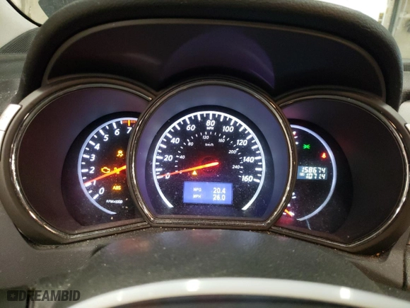 2013 Nissan Murano LE with VIN JN8AZ1MW7DW312578, listed as a Copart auction lot 82240604 with 158,674 mi miles and Salvage Title. Bid and sale history available at carsss.com. Image 9.