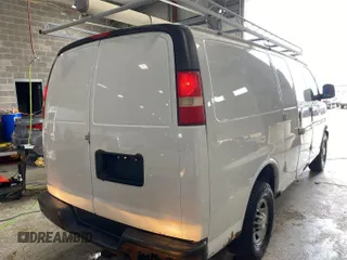 2013 Chevrolet Express Cargo Van with VIN 1GCWGFBA3D1120342, listed as a IAAI auction lot 42187269 with 191,214 mi miles. Bid and sale history available at carsss.com. Image 1.