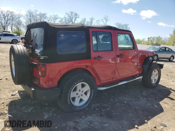 2008 Jeep Wrangler Unlimited X with VIN 1J4GA39138L615915, listed as a Copart auction lot 52391675 with 187,057 mi miles and Salvage Title. Bid and sale history available at carsss.com. Image 3.