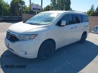 2014 Nissan Quest S with VIN JN8AE2KP7E9107596, listed as a IAAI auction lot 42745979 with 180,780 mi miles and . Bid and sale history available at DreamBid. Image 2.