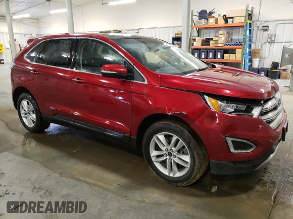 2015 Ford Edge SEL with VIN 2FMTK4J83FBC20884, listed as a Copart auction lot 51409995 with 75,600 mi miles and Salvage Title. Bid and sale history available at carsss.com. Image 4.