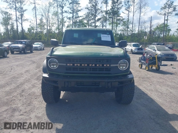 2023 Ford Bronco with VIN 1FMEE5DP5PLB15371, listed as a IAAI auction lot 41911126 with 32,091 mi miles. Bid and sale history available at carsss.com. Image 12.
