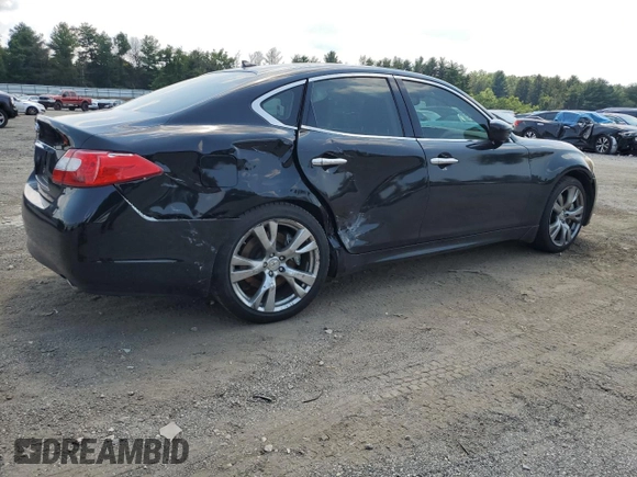 2011 Infiniti M with VIN JN1BY1AP3BM321578, listed as a Copart auction lot 66103954 with Not Provided miles and Salvage Title. Bid and sale history available at DreamBid. Image 3.
