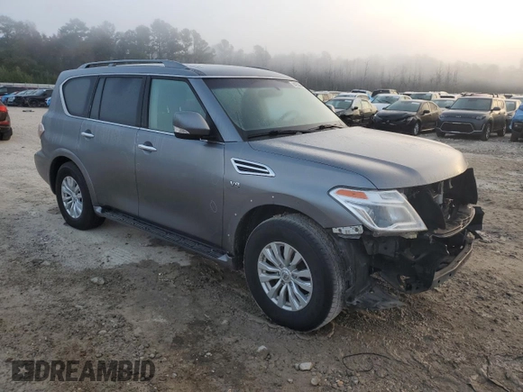 2017 Nissan Armada SV with VIN JN8AY2ND7H9007012, listed as a Copart auction lot 84239494 with 124,619 mi miles and Clean Title. Bid and sale history available at carsss.com. Image 4.