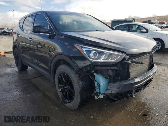 2017 Hyundai Santa Fe 2.4L with VIN 5NMZTDLB9HH027034, listed as a Copart auction lot 47347205 with 98,242 mi miles and Salvage title. Bid and sale history available at DreamBid. Image 4.