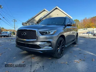2021 Infiniti QX80 LUXE with VIN JN8AZ2AE2M9269252, listed as a Copart auction lot 77440534 with 126,348 mi miles and Clean Title. Bid and sale history available at carsss.com. Image 1.