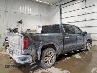 2021 GMC Sierra 1500 SLT with VIN 1GTU9DET9MZ317228, listed as a Copart auction lot 44962005 with 97,980 mi miles and Salvage title. Bid and sale history available at DreamBid. Image 3.