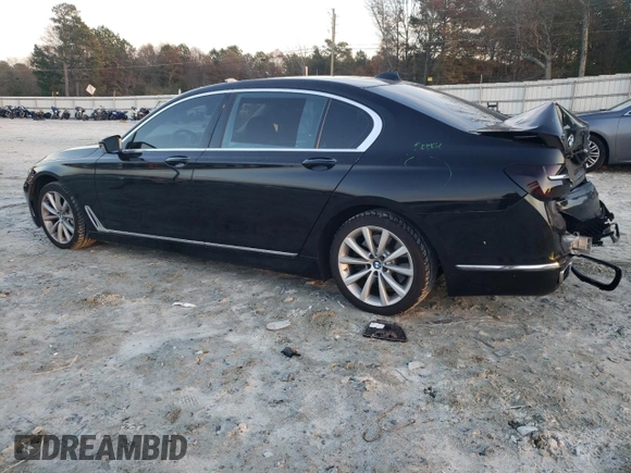 2017 BMW 7 Series 740i xDrive with VIN WBA7E4C55HGU99795, listed as a Copart auction lot 85545124 with 99,304 mi miles and Salvage Title. Bid and sale history available at carsss.com. Image 2.