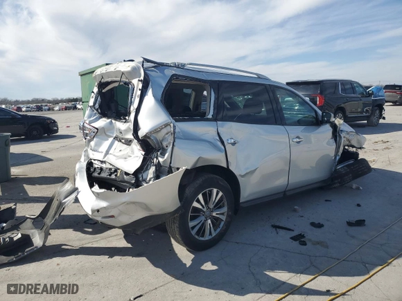 2018 Nissan Pathfinder SV with VIN 5N1DR2MM8JC670083, listed as a Copart auction lot 50279815 with NaN miles and Salvage Title. Bid and sale history available at carsss.com. Image 3.