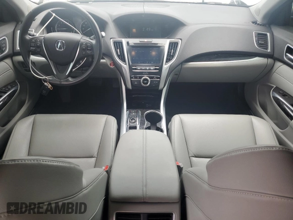 2018 Acura TLX with VIN 19UUB2F35JA008844, listed as a Copart auction lot 61119385 with 56,797 mi miles and Salvage title. Bid and sale history available at DreamBid. Image 8.