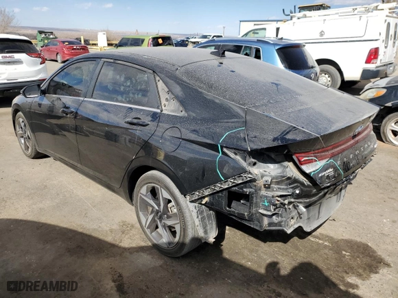 2023 Hyundai Elantra Limited with VIN 5NPLP4AG2PH112159, listed as a Copart auction lot 43916265 with 33,202 mi miles and Salvage Title. Bid and sale history available at carsss.com. Image 2.